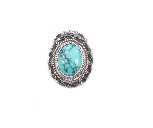 Turquoise Stone Silver Ring