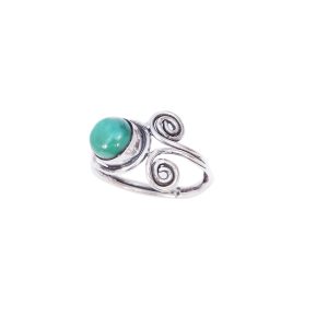Emerald Silver Ring