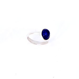Blue Lapis Lazuli Silver Ring